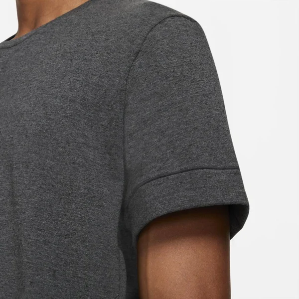 Nike Yoga Dri-Fit Men's Short-Sleeve Top in Black, Size: Medium, DH1927-032