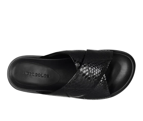 Aerosoles Linney Women's Sandals Black Snake : 7.5 B