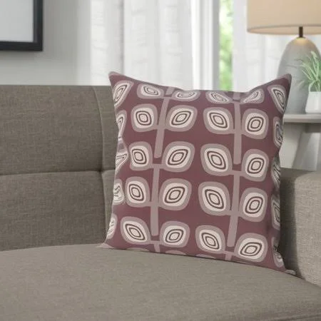 George Oliver Cavendish Throw Pillow, Size: 20 inch x 20 inch, Purple
