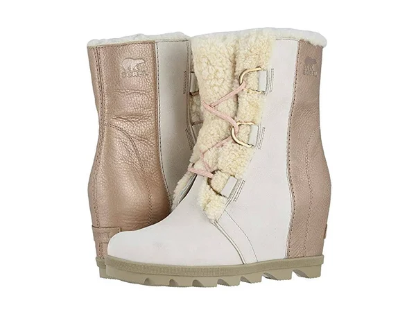 Sorel Women's Joan of Arctic Wedge II Lux Size 9.5 - Natural