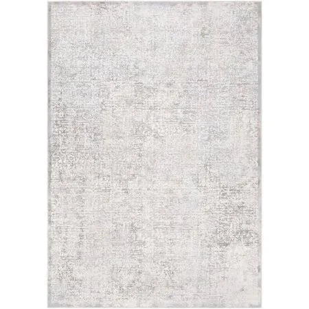 Ophelia & Co. Oceanview Distressed Abstract Light Gray Area Rug - Size: Rectangle 5&3 inch x 7&3 inch