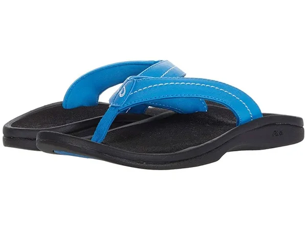 Olukai &Ohana Women's Flip Flops Ocean Blue, Black - 5