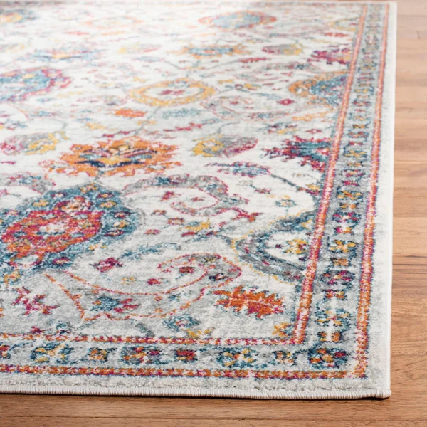 Safavieh Evoke EVK255B 6&7x22 x 6&7x22 Round Cream, Orange Area Rug