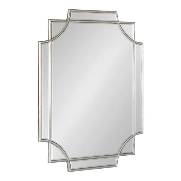 Kate and Laurel Minuette Decorative Framed Wall Mirror (18x24 - Silver)