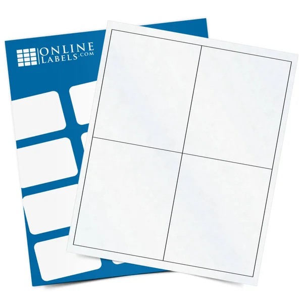 4x22 x 6.5x22 Large Format Labels - 100 Sheets, Clear Matte Inkjet