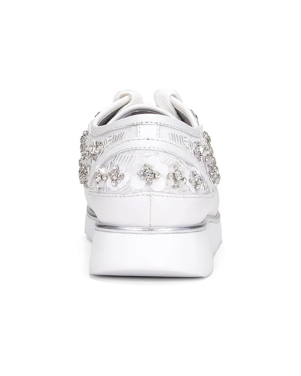 Donald Pliner Flipp Sneaker, White, 8.5