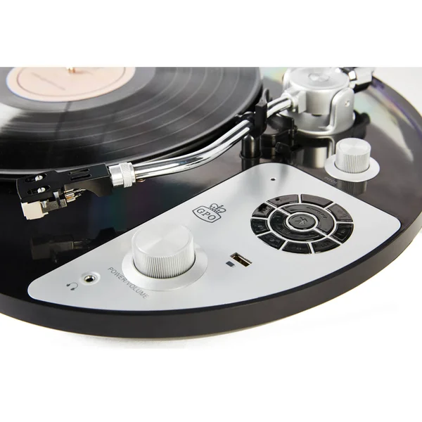 GPO PR 50 Turntable Bluetooth Pre Amp Gloss Black