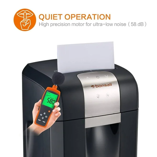 Bonsaii EverShred Pro 12-Sheet Heavy Duty Cross-Cut Paper - CD, Credit Card Shredder 3S16