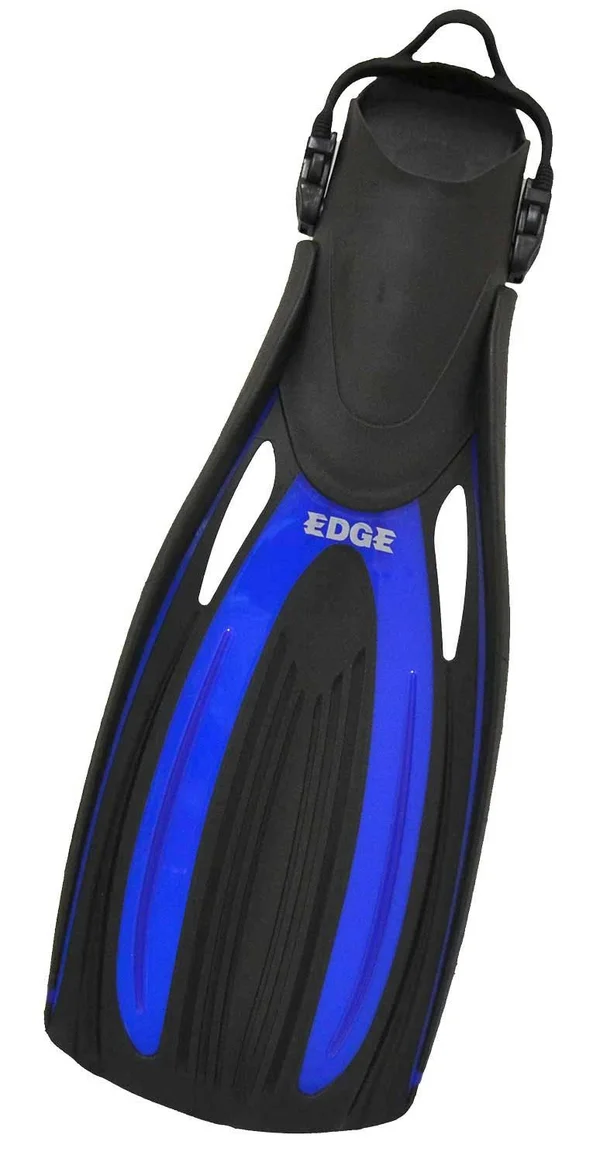 Edge Open Heel Flex Scuba Fin X-Small Blue