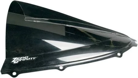 Zero Gravity Double Bubble Windscreen Light Smoke (16-274-02), Black