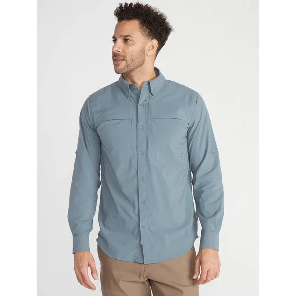 ExOfficio Men's Tellico LS Shirt - XXL - Stormy Weather