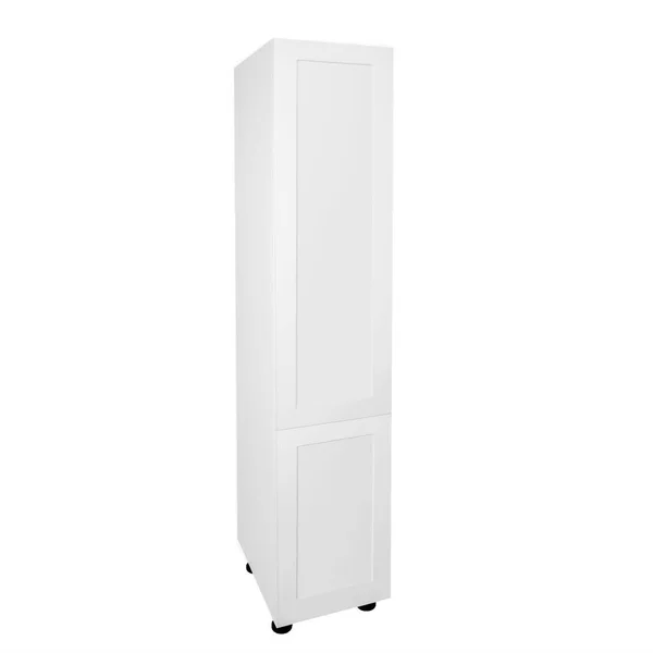 Cambridge Shaker White MDF Stock Ready to Assemble Threespine Pantry Cabinet (18 in. x 90 in. x 24 in.)