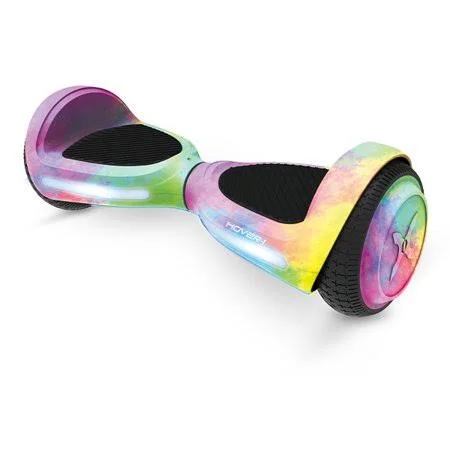 Hover-1 My First Hoverboard - Pink Tie-Dye, 80 lbs Max Weight, LED Lights, Size: One Size