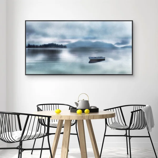 Fine Art Canvas Time for A Break Framed Canvas Wall Art, 24x48