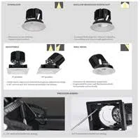 WAC Lighting R4SAT-N827-HZWT Volta LED Module Haze White Adjustable Trim