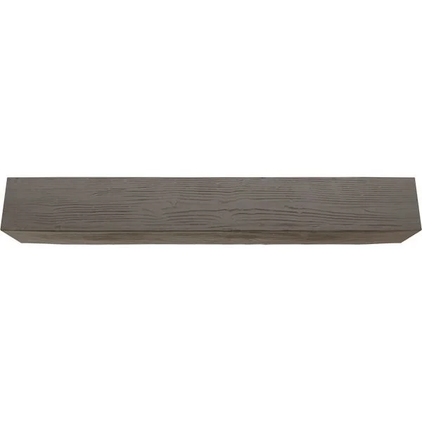 Ekena Millwork BMSD2C0040X080X096HD 4x22W x 8x22H x 8&L 2-Sided (L-beam) Sandblasted Endurathane Faux Wood Ceiling Beam, Natural