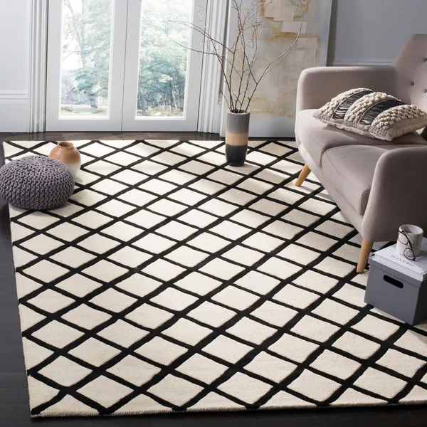 Safavieh Chatham Dark Grey & Ivory 6& x 9& Rug