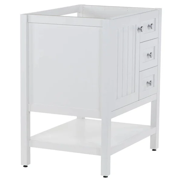 Home Decorators Collection Lanceton 30 in. W x 22 in. D x 34 in. H Bath Vanity Cabinet Only in White
