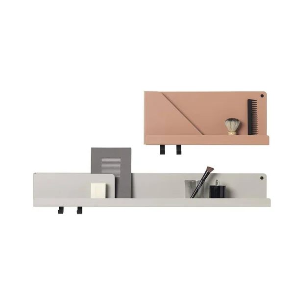 Muuto - Folded Shelves 63 x 16, 5 cm, Black, 63 x 12.4 x 16.5 cm