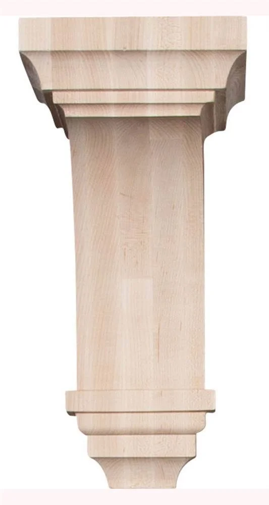 6 inchw x 6 3/4 inchd x 12 inchh Large Jefferson Wood Corbel, Maple