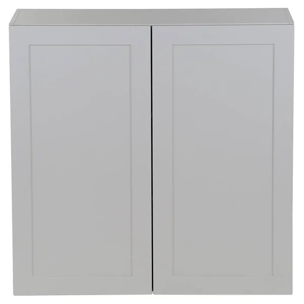 Hampton Bay Cambridge Shaker Assembled 36 in. x 36 in. x 12.5 in. Wall Cabinet in Gray