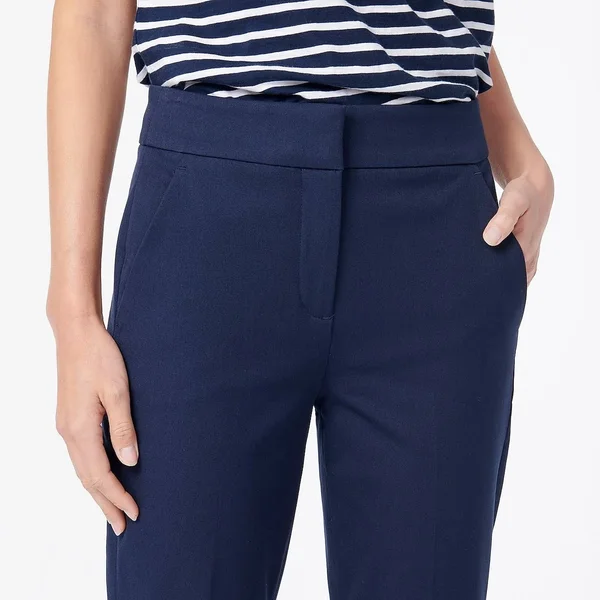 J.Crew Womens New Remi Pant in Bi-Stretch Cotton (Size 2)