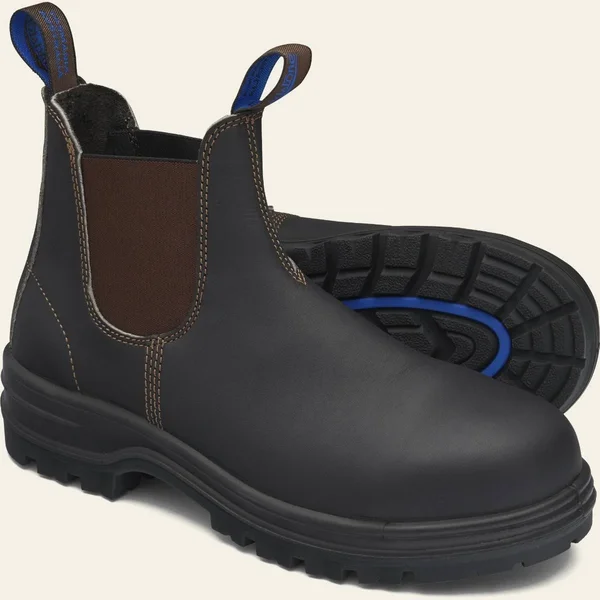 Blundstone Stout Brown Premium Leather Work Boots Work Style 140 - Size