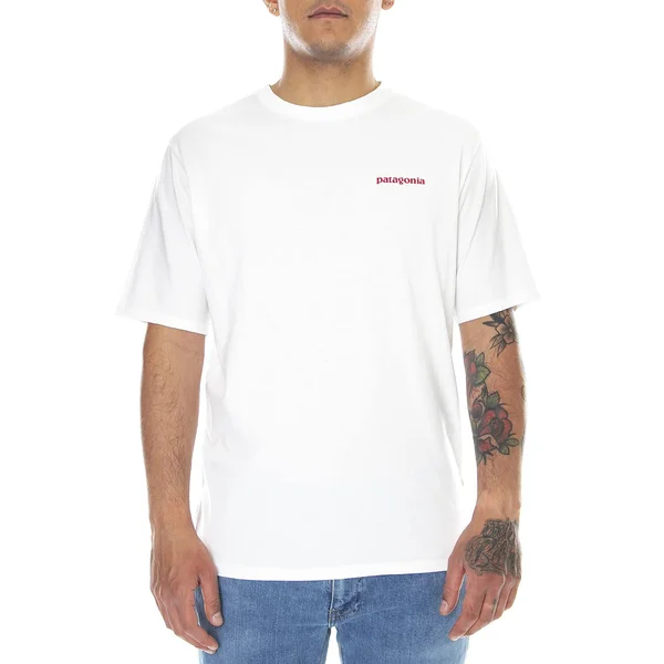 Patagonia Flying Fish Organic T-Shirt - Men's White, S