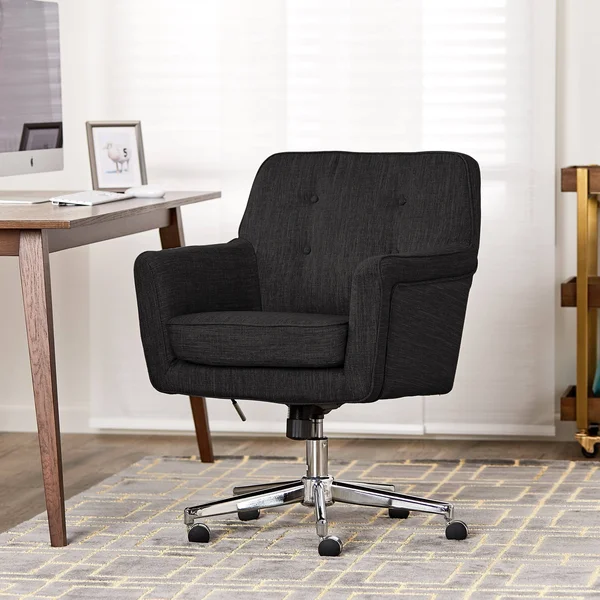 Serta Ashland Home Office Chair, Charcoal Charm