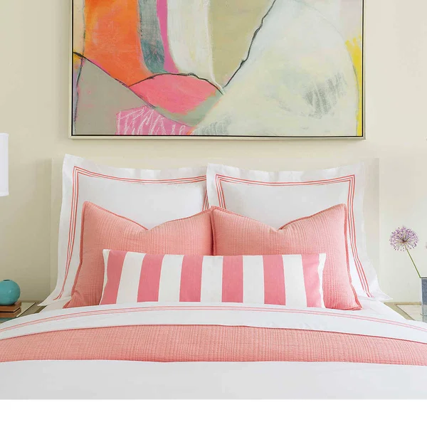 Pine Cone Hill - Trio Coral Sham - Euro