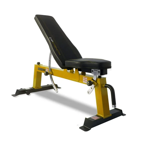Cap Barbell Deluxe Utility Weight Bench - Yellow (fm-cs804dx-yl)