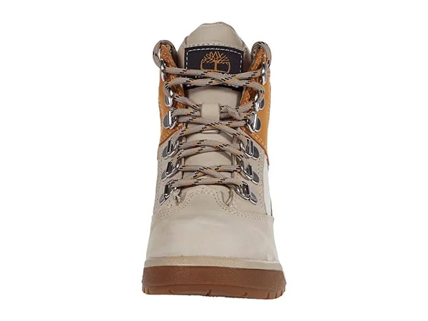 Timberland Kids 6 Leather/Fabric Field Boot Boys Shoes 9481425 - 13 Little Kid M - Beige