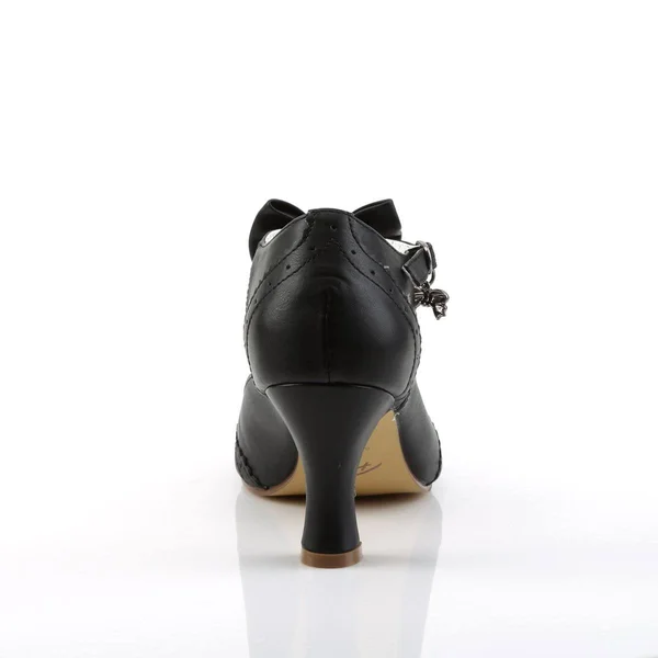 FLAPPER-11, 3x22 Kitten Heel Shoes Mint Faux Leather, Size 7