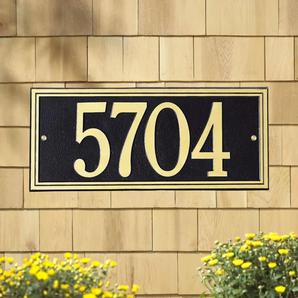 Standard Wall Address Plaque - One-Line