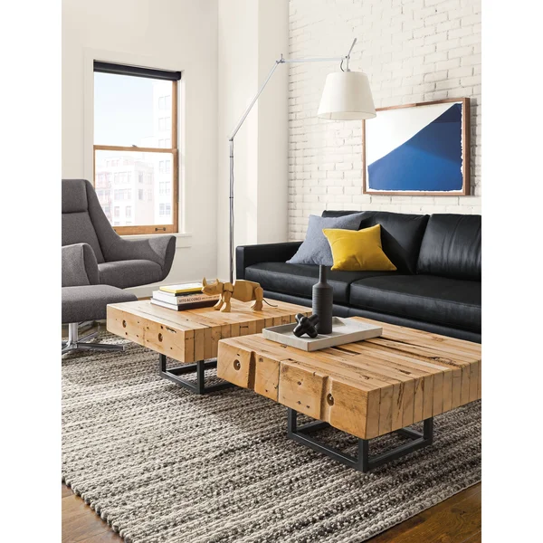 Room & Board - Modern Wallace Rug 3&x5& in Earth Brown