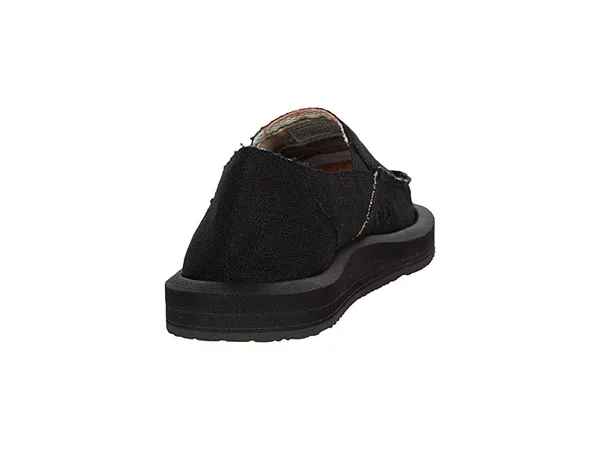 Sanuk Donna Soft Top Hemp Women's Shoes Black : 5 B - Medium