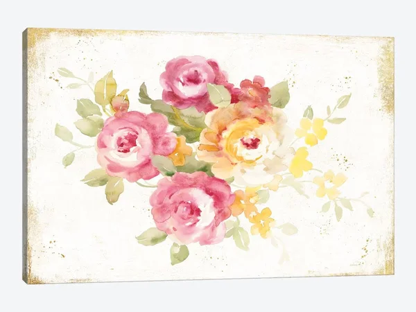 Danhui Nai Large Canvas Art Prints - Midsummer IV ( Floral & Botanical > Flowers > Roses art)