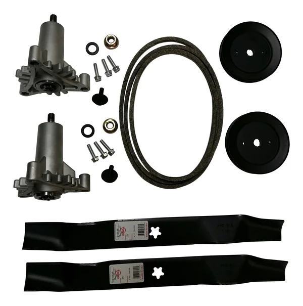 Mr Mower Parts Deck Rebuild Kit for Craftsman Poulan Husqvarna Included 2 Heavy Duty Spindles 130794 2 Mulcher Blades 134149 2