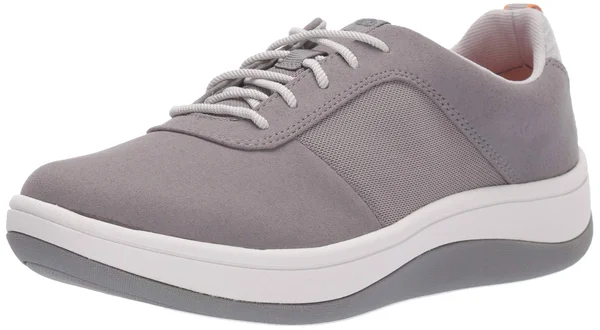 Clarks Women's Arla Step Sneaker, Size: 6, Grey Textile
