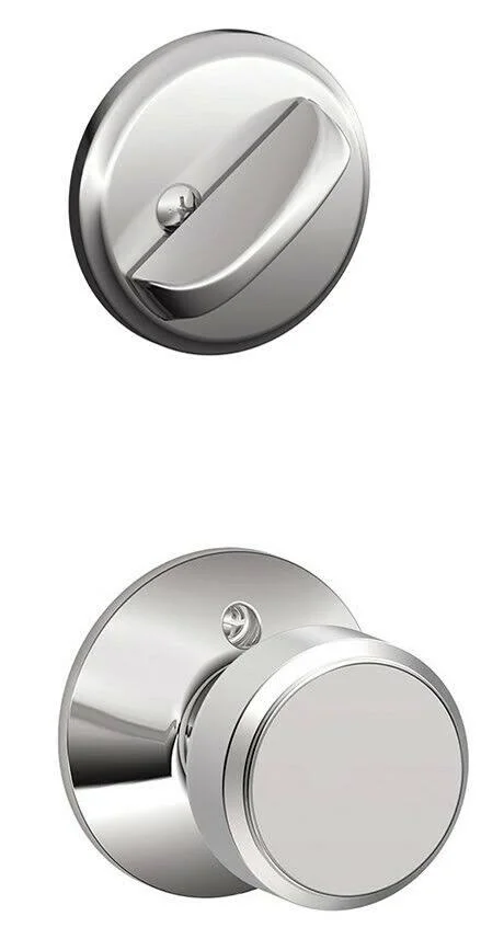 Schlage F59-BWE Bowery Single Cylinder Interior Pack Polished Chrome