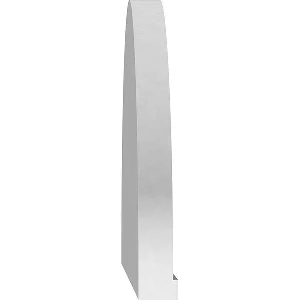 Ekena Millwork PEDPS060X160ELL01 60x22W x 16x22H x 2x22P Elliptical Sunburst Architectural Grade PVC Pediment