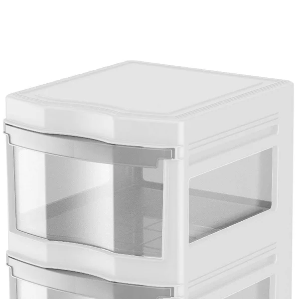 Life Story Classic 3-Shelf Storage Organizer Drawers - White (3 Pack)