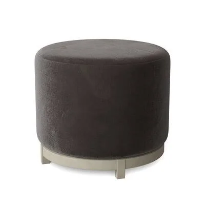 Shannon 22x22 Round Cocktail Ottoman Fairfield Chair Body Fabric: 9953 Mink - Leg Color: Espresso