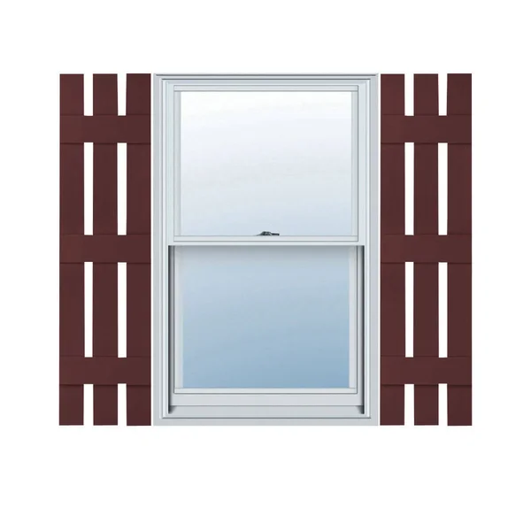12x22W x 80x22H Lifetime Vinyl - Standard Three Board Spaced, Board-n-Batten Shutters, w/Installation Shutter-Lok&s & Matchin