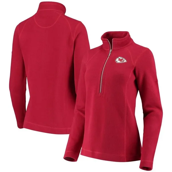 Tommy Bahama Kansas City Chiefs Women's Red Aruba Sport Half-Zip Pullover Size: Medium