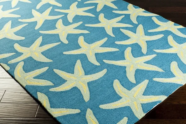 Surya Rain Teal & Blue Area Rug; Round 8&