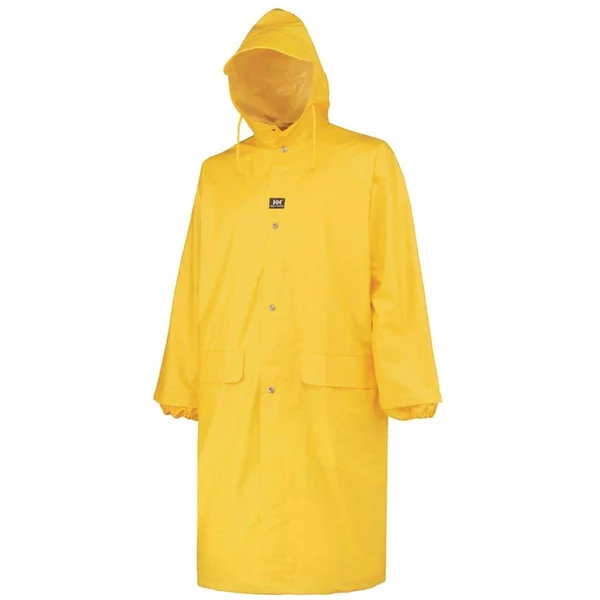 Helly Hansen 70306_310-L Raincoat with Attached Hood - Yellow, L