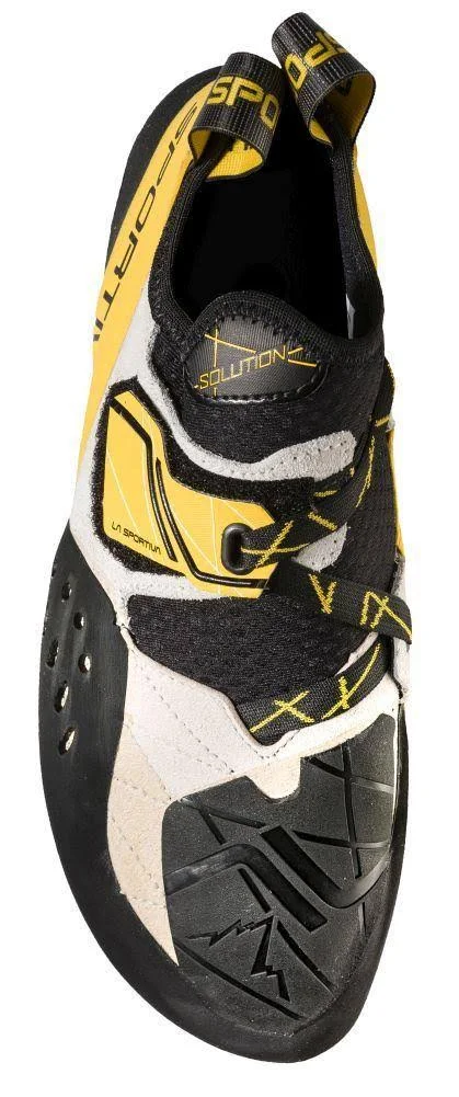 La Sportiva Solution Climbing Shoe, White/Yellow, 39
