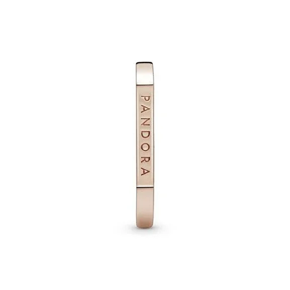Pandora Logo Bar Stacking Ring - Size 5 - Gold, 189048C00-50