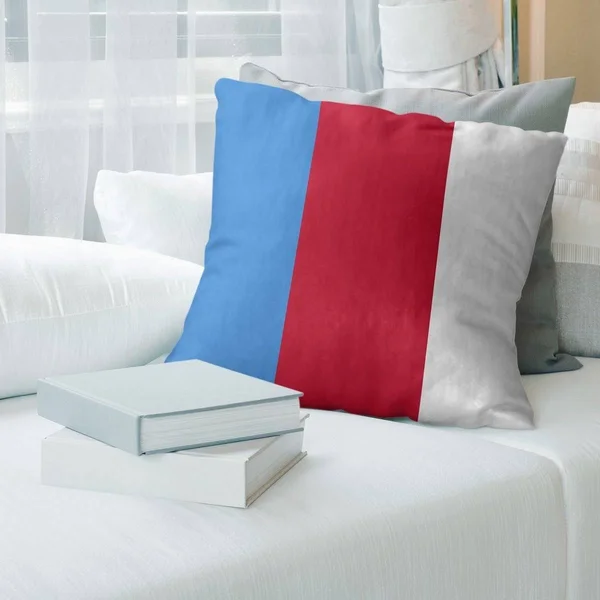 Houston Houston Throwback Football Stripes Pillow-Faux Suede - 20 x 14 - Rectangle - Zipper Closure - Medium - Removable Cover